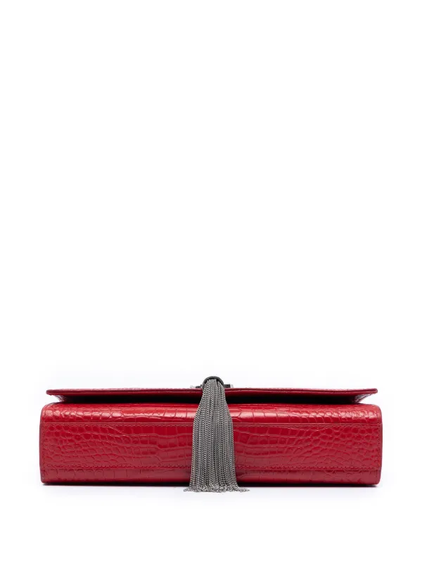 Saint Laurent Pre-Owned 2016 ミディアム クロコエンボスレザー 