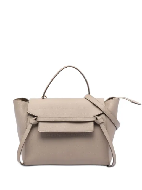 Celine Pre-Owned bolsa satchel mini de piel de becerro granulada 2015