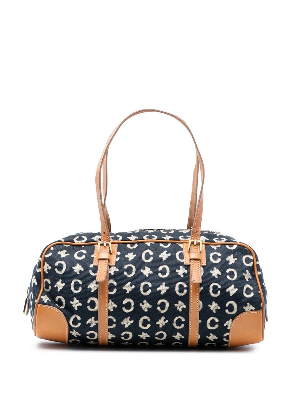 Celine Pre-Owned 2000 C Macadam Schultertasche aus Denim - Blau