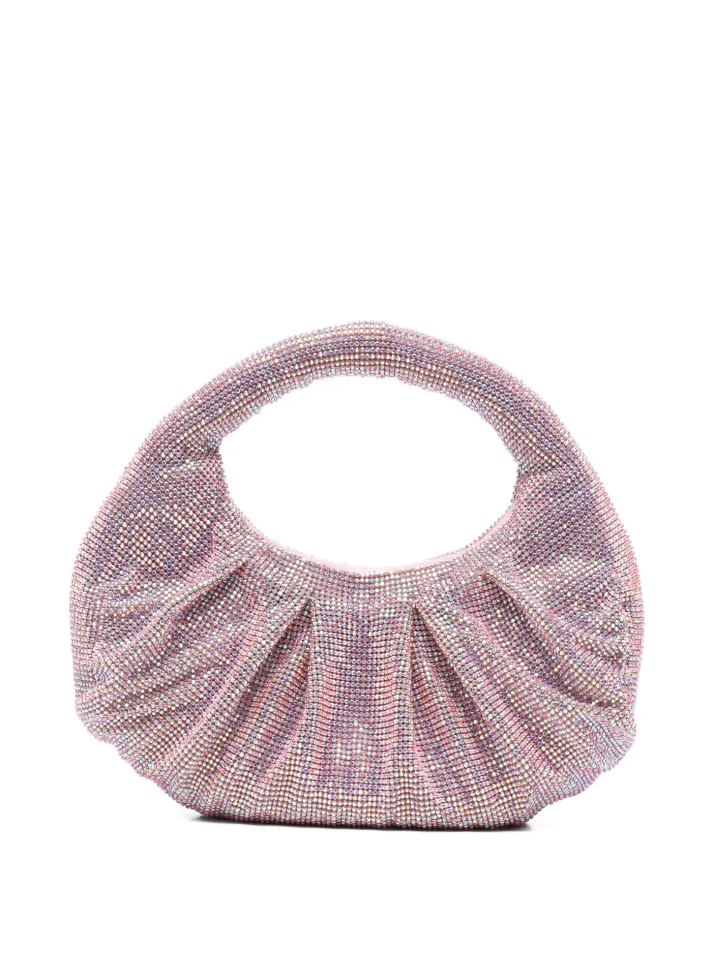 TWENTY FOURHAITCH Joan crystal-embellished ruched tote bag - Rosa