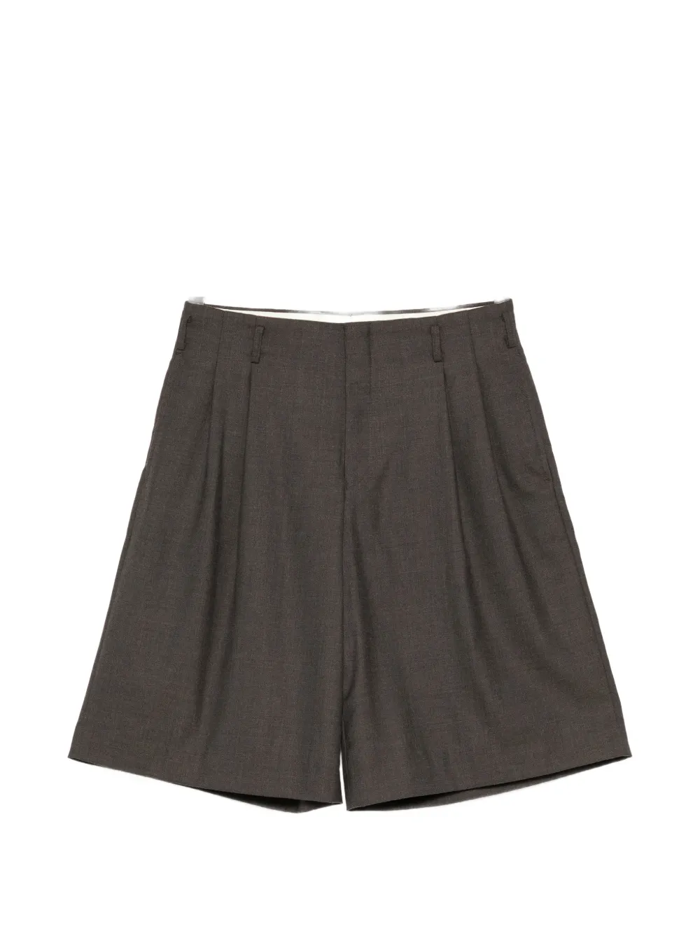 Comme des Garçons Homme Plus pleated wide-leg shorts - Braun