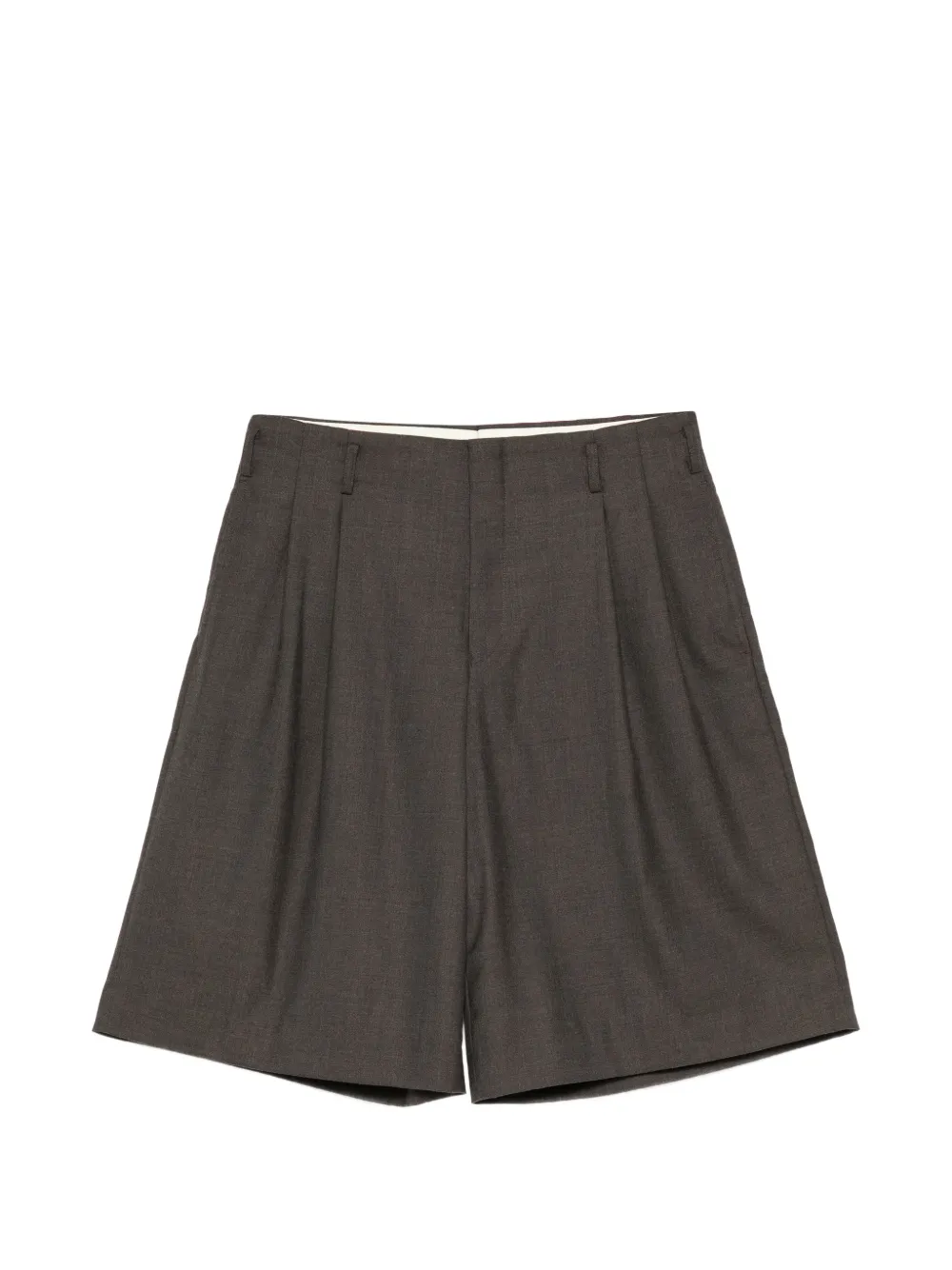 Comme des Garçons Homme Plus pleated wide-leg shorts - Marrone