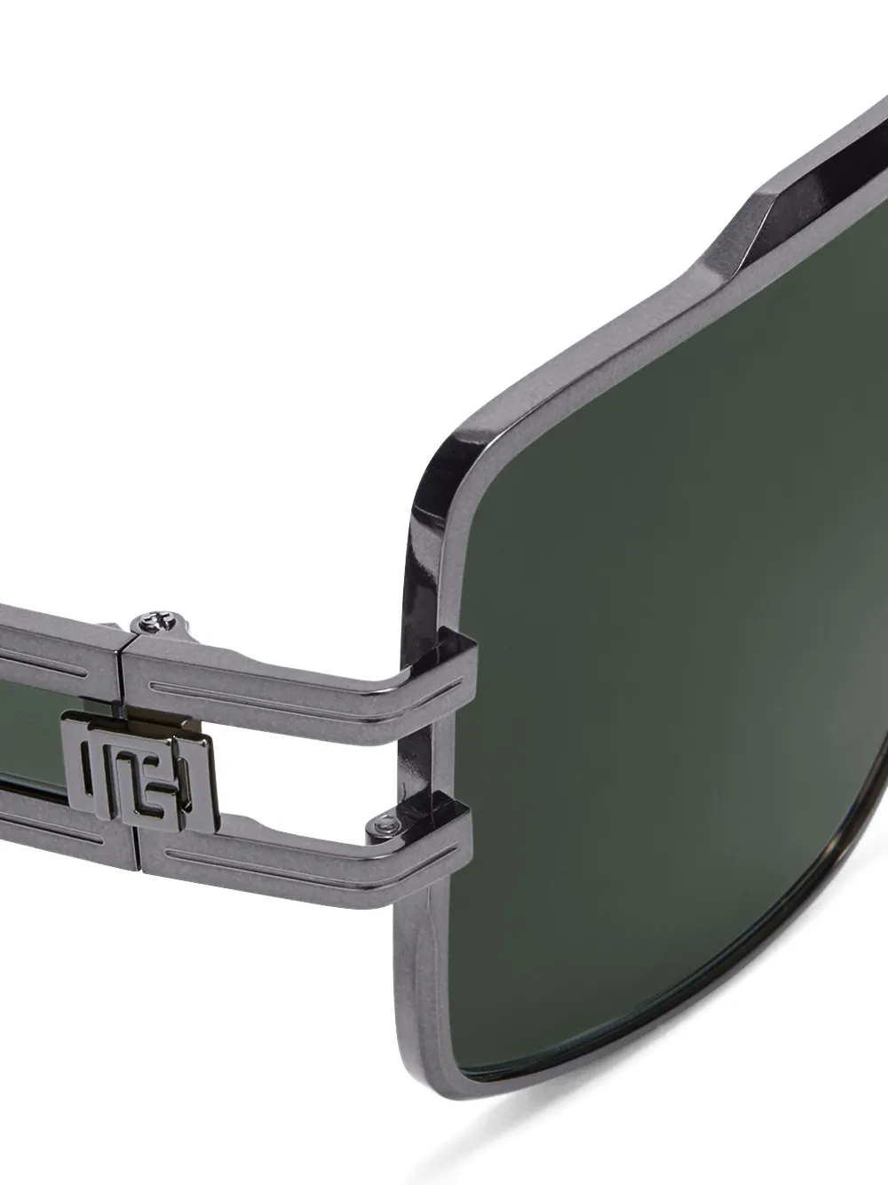 Balmain Eyewear Zonnebril met geometrisch montuur Grijs