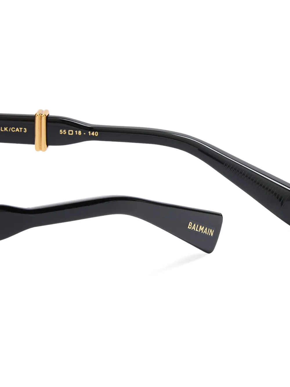 Balmain Eyewear Zonnebril met geometrisch montuur Zwart