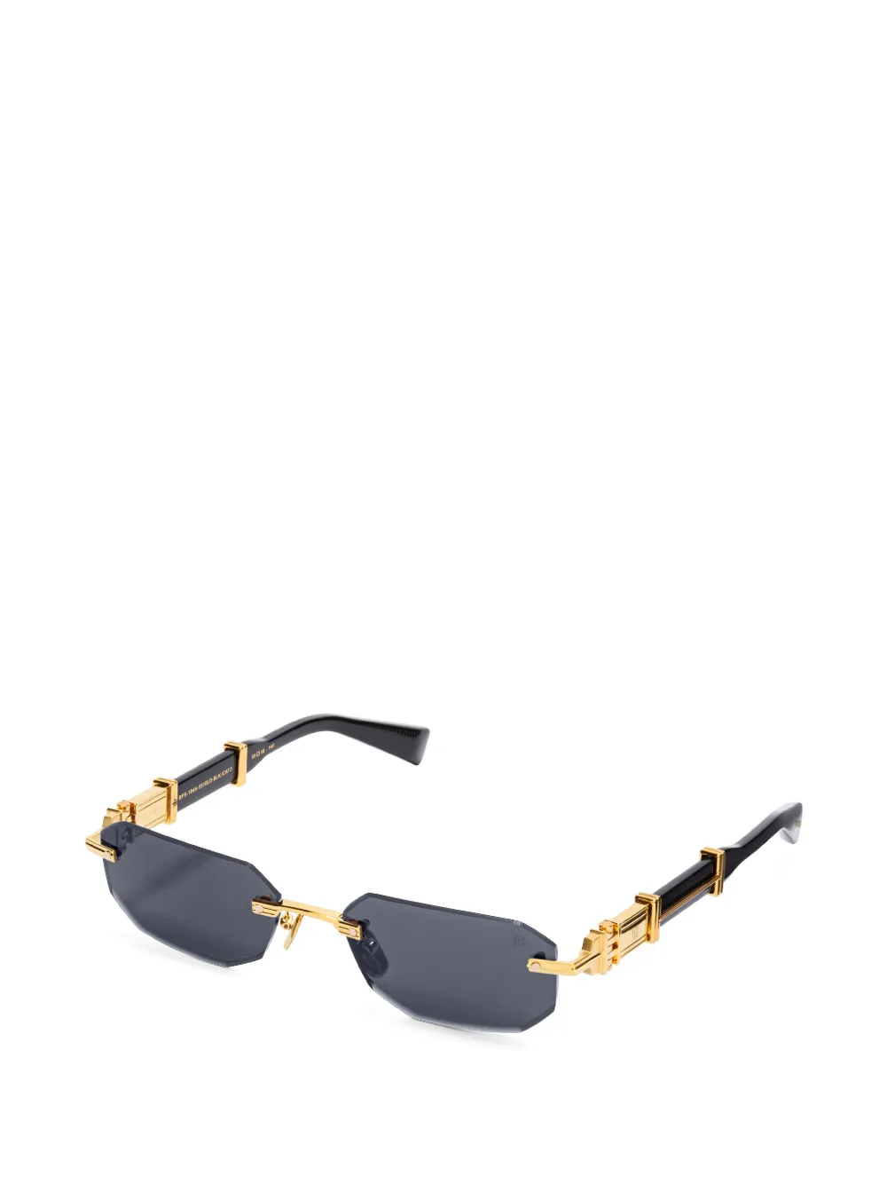 Balmain Eyewear Zonnebril met geometrisch montuur Zwart