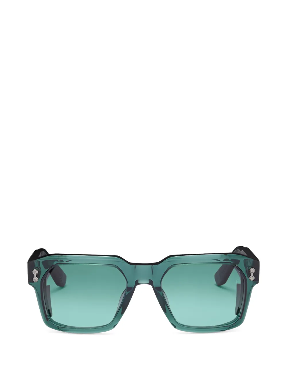 Akoni Pegasus-Two geometric-frame sunglasses - Verde