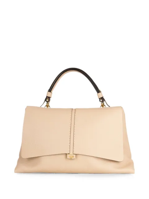 LORISTELLA grainy leather clutch bag