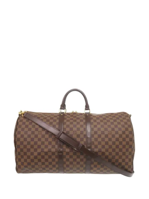 Louis Vuitton Pre-Owned 2013 Damier Ebene Keepall Bandouliere 55 travel bag