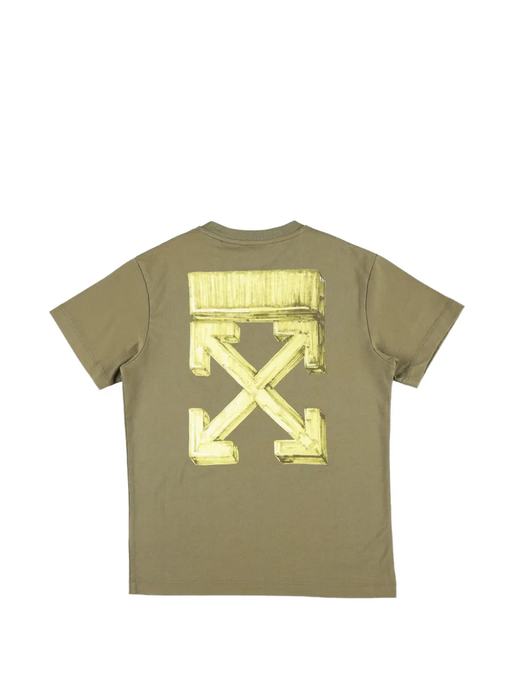 Off-White Kids T-shirt met Arrow-print Groen