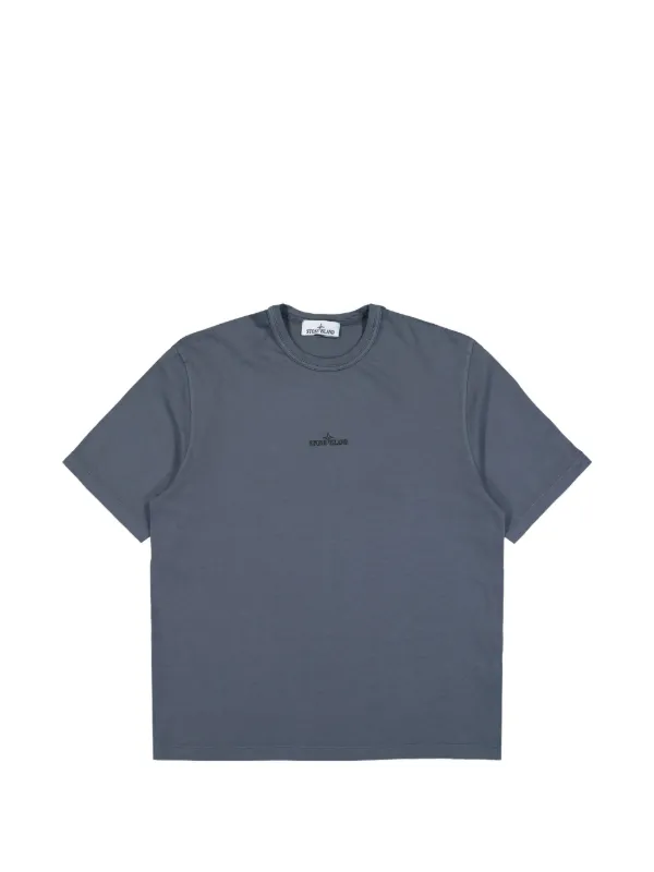 Stone Island ガーメントダイ tシャツ | ブルー | FARFETCH JP