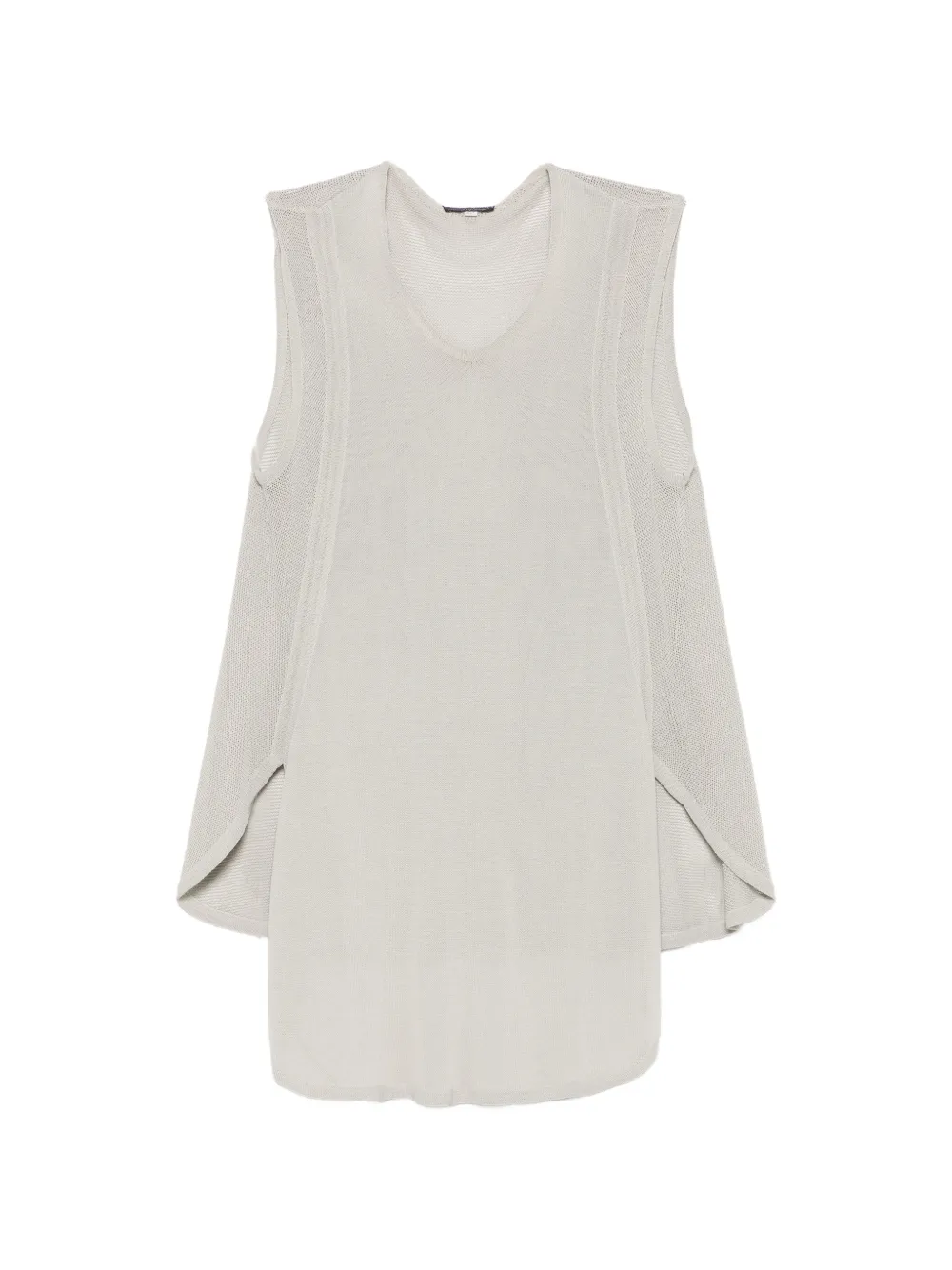 Giorgio Armani Pre-Owned 2000s mesh-panel sleeveless top - Grigio