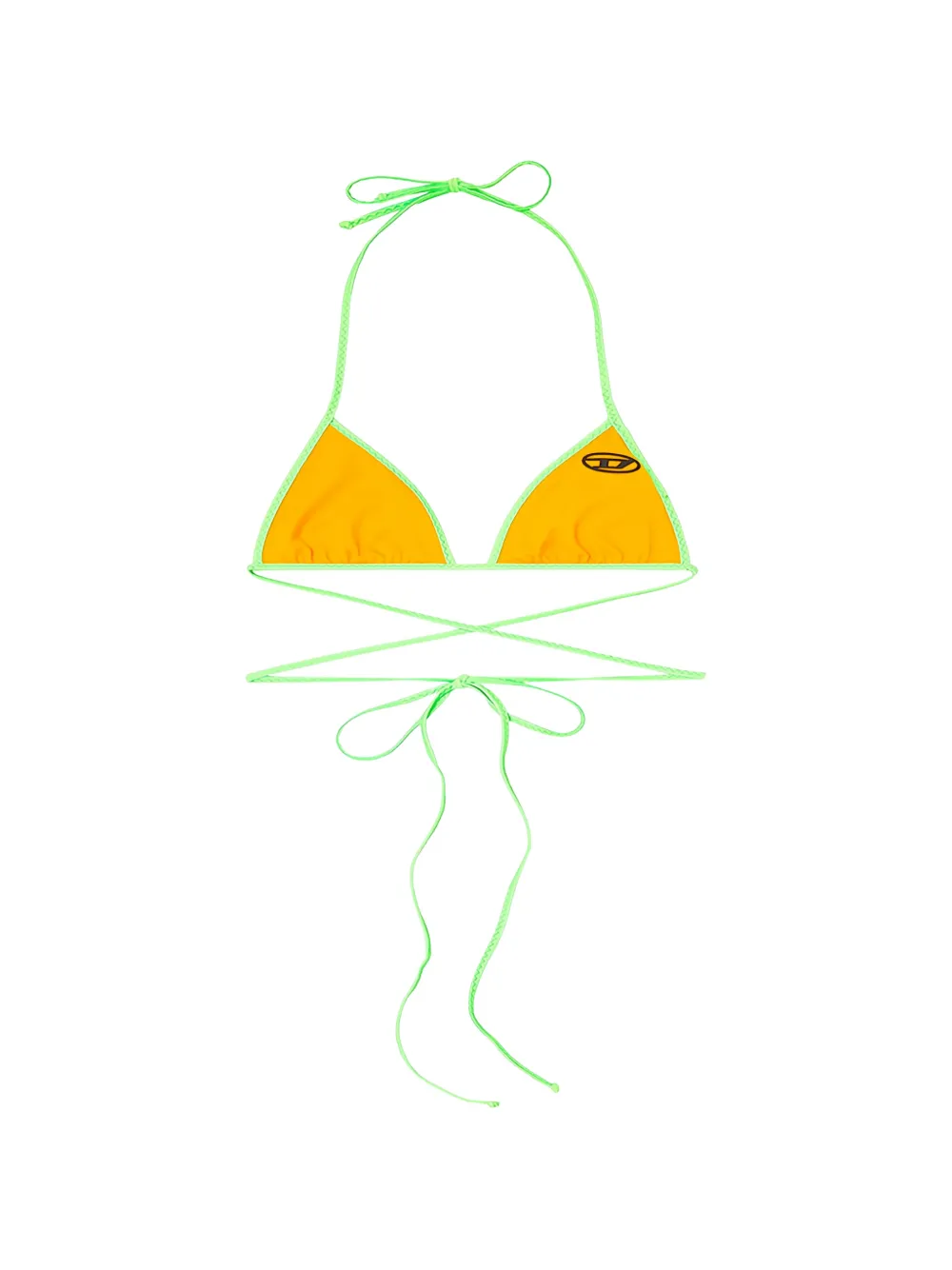 Diesel bikini top with wraparound ties - Arancione