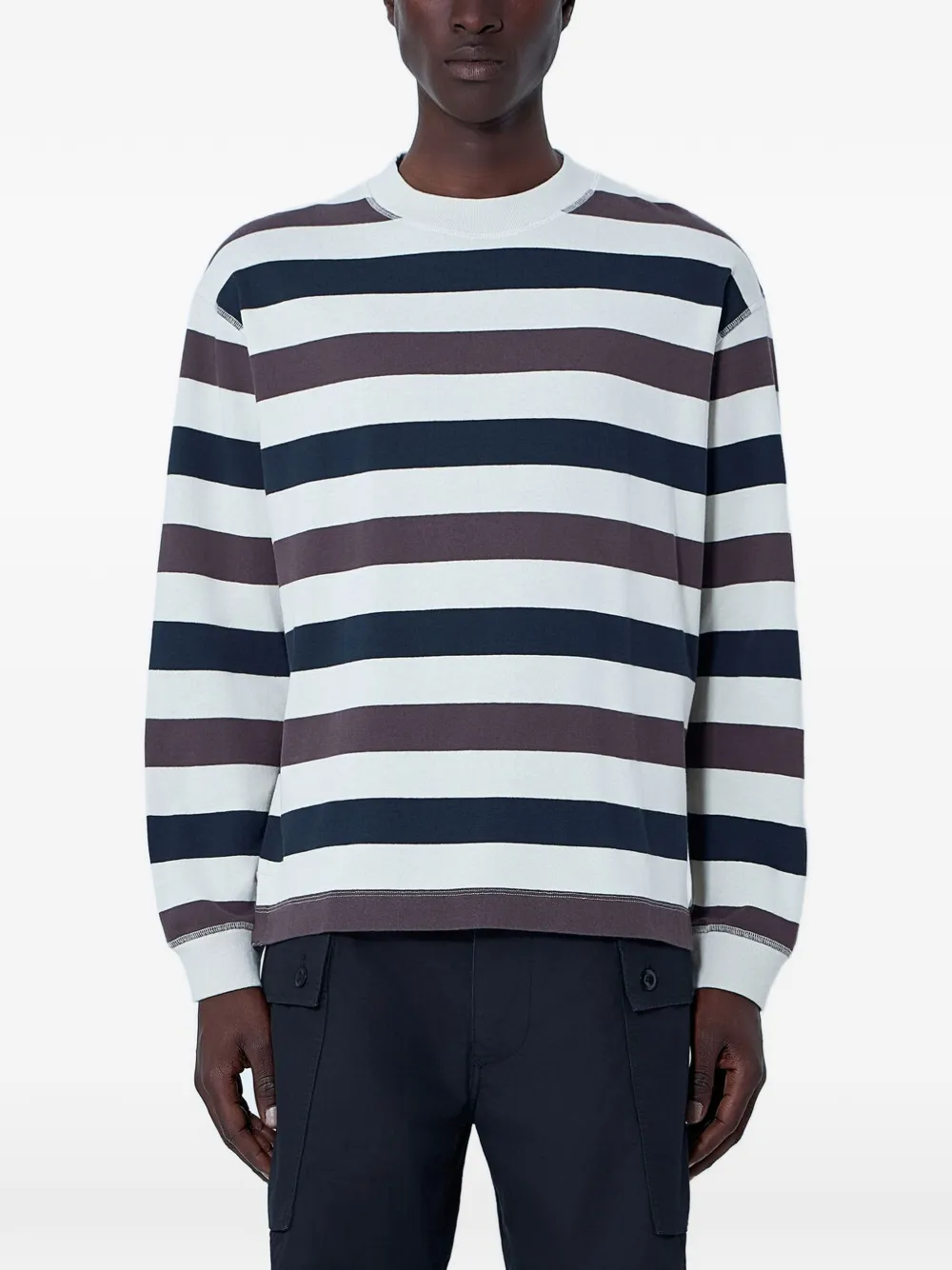 Margaret Howell horizontal-stripe sweatshirt - Toni neutri