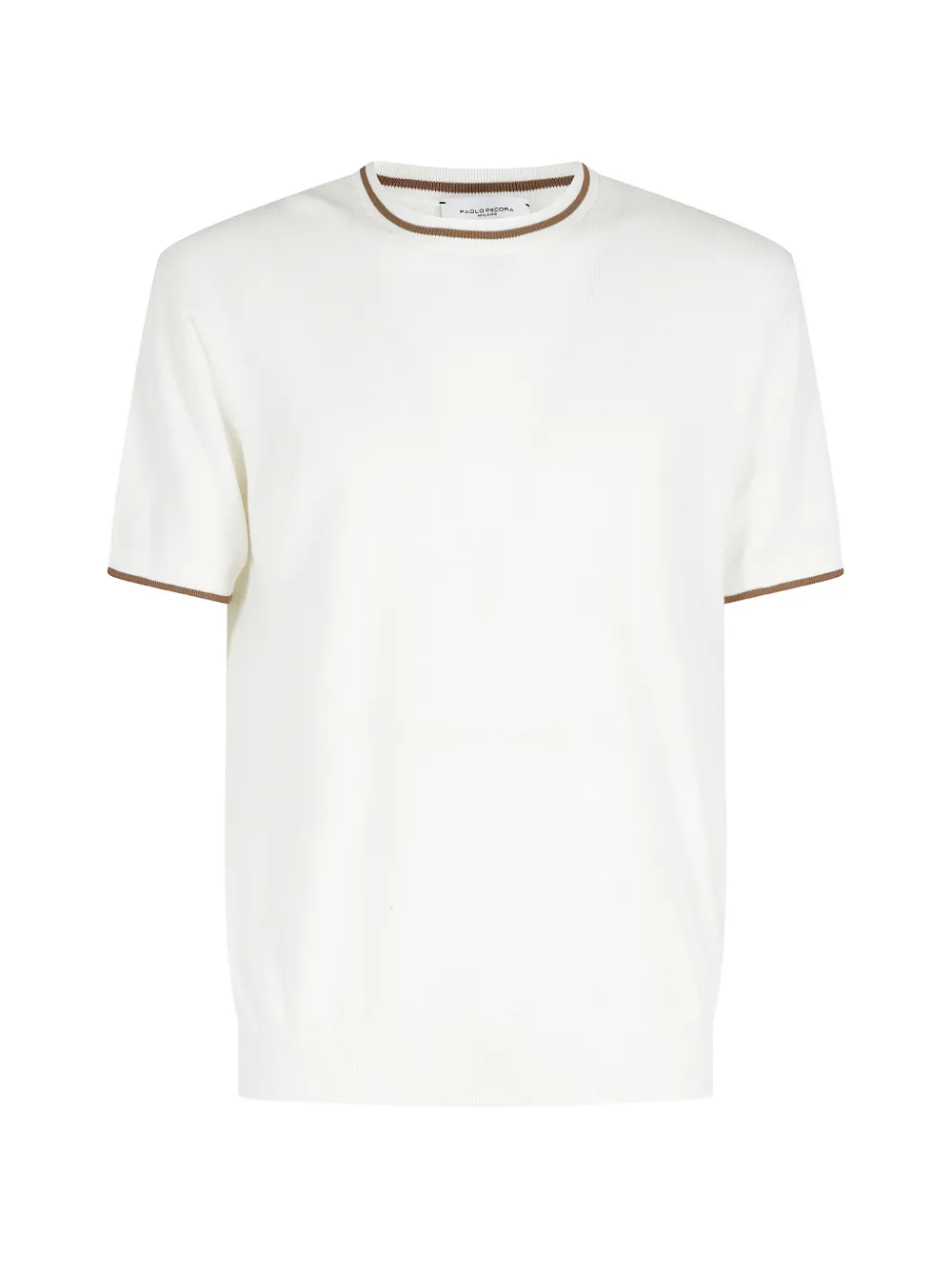 Paolo Pecora fine-knit V-neck T-shirt - Bianco