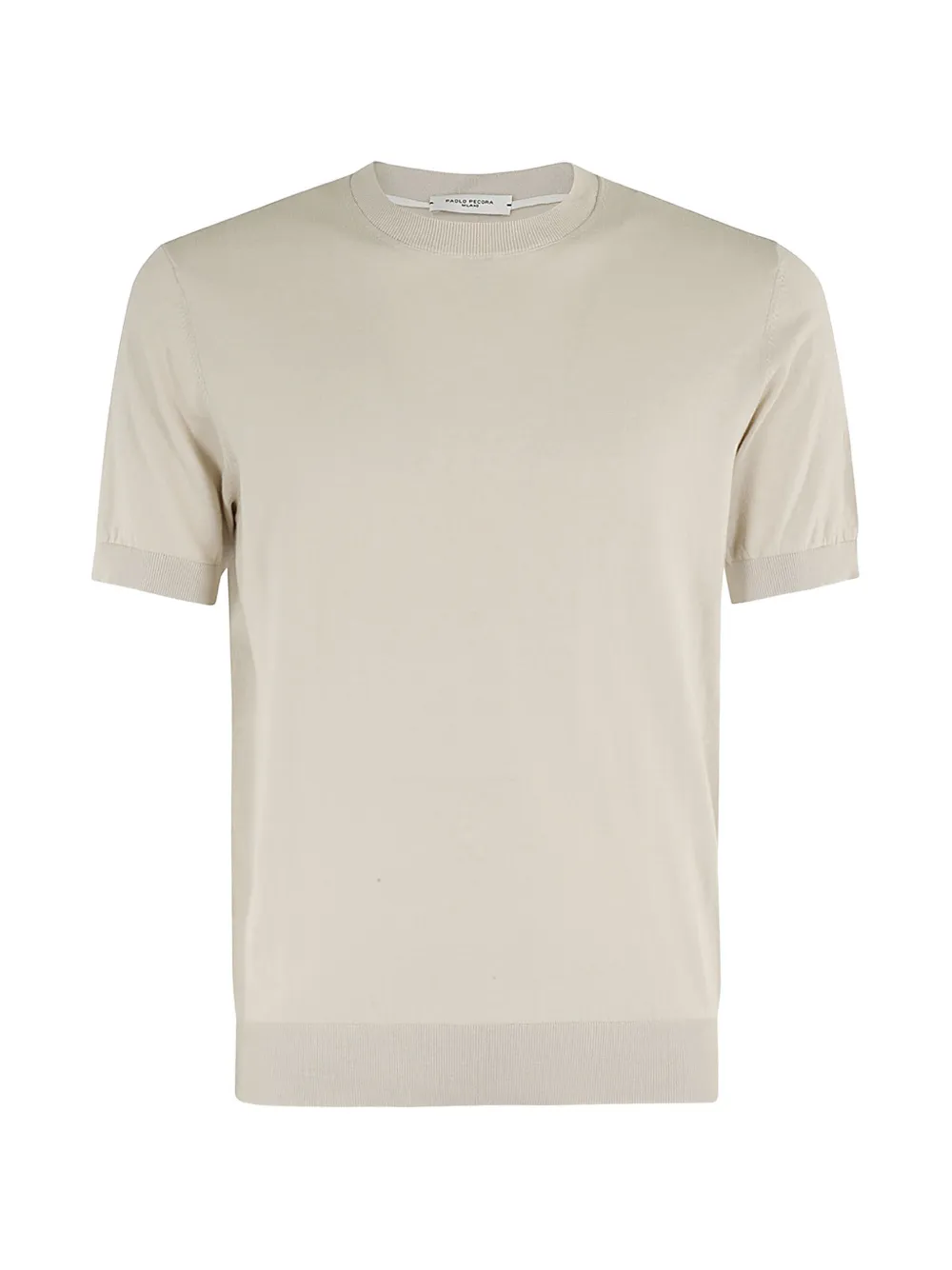 Paolo Pecora short-sleeve crew-neck sweater - Toni neutri