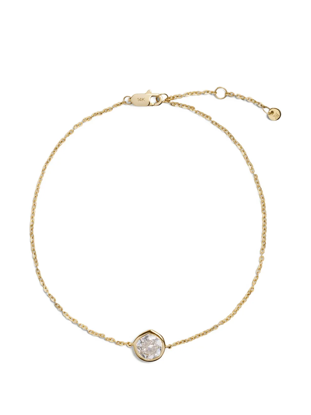 Monica Vinader Bracciale con diamanti MV Siren™ Solitaire - Oro