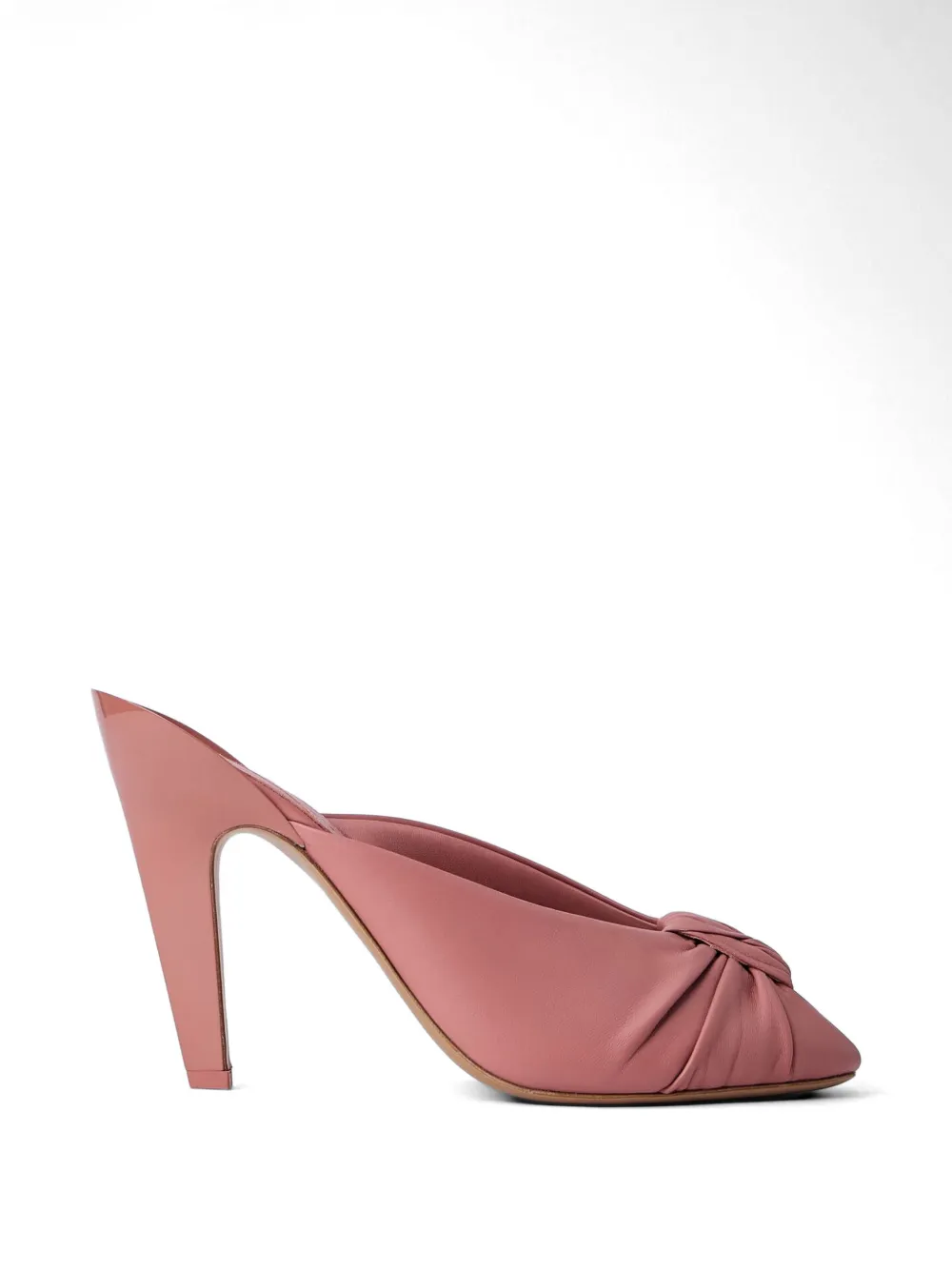 Chloé knotted pointed-toe mules - Rosa