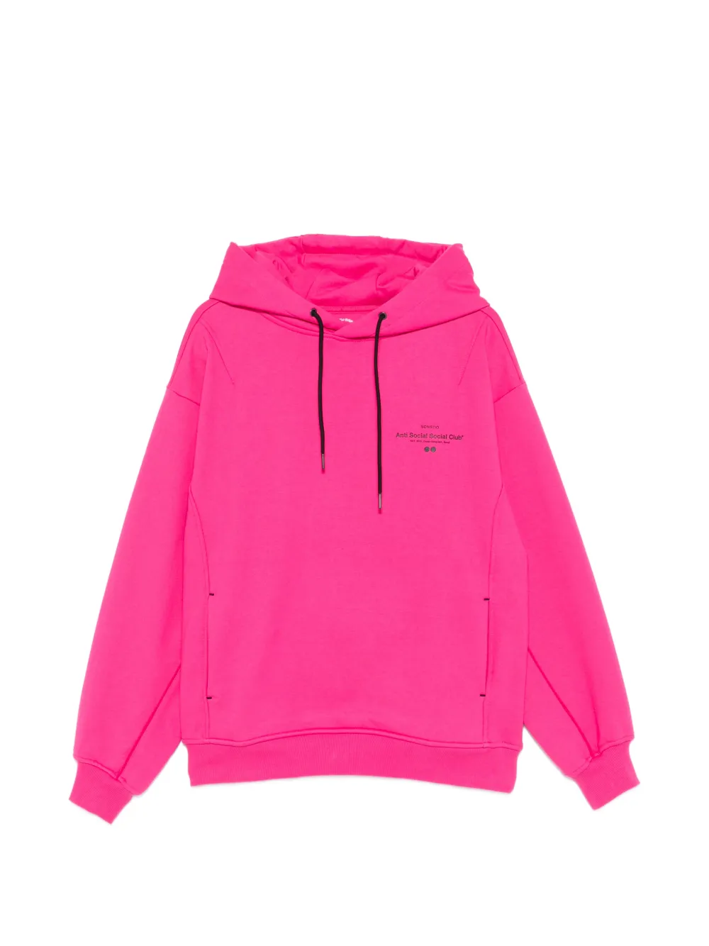 Anti Social Social Club x Songzio logo-print hoodie - Rosa