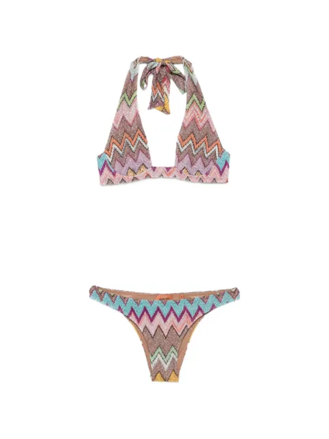 Missoni zigzag-knit bikini