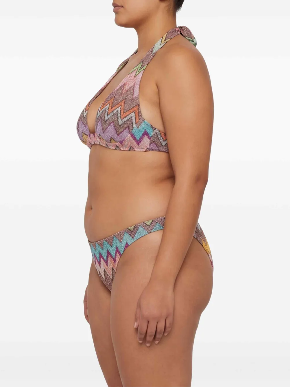 Missoni Bikini met zigzag-patroon Bruin