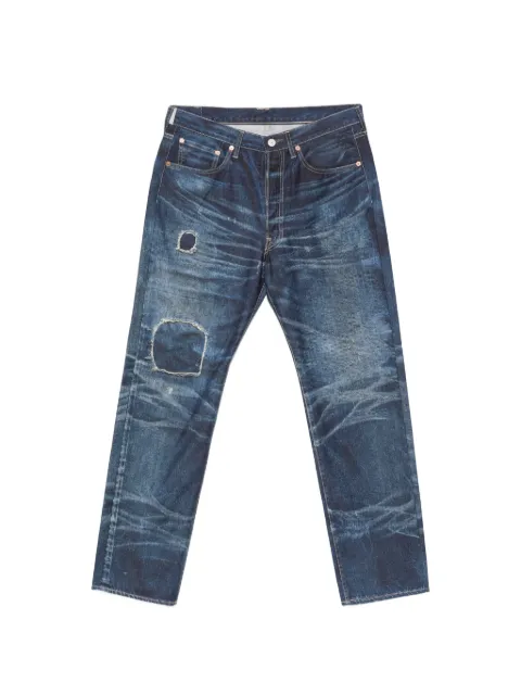 Junya Watanabe MAN pantalones con efecto desgastado