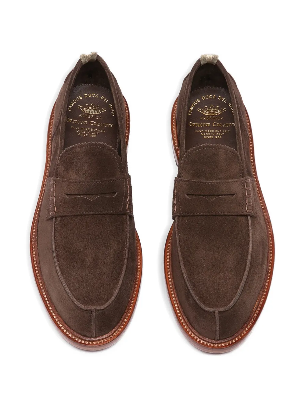 Officine Creative Sax penny loafers Bruin