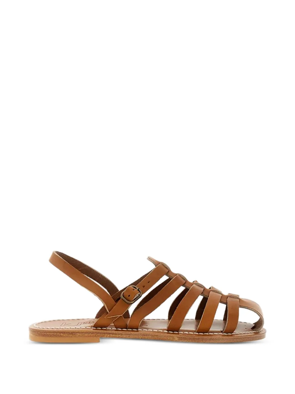K. Jacques St Tropez leather sandals - Marrone