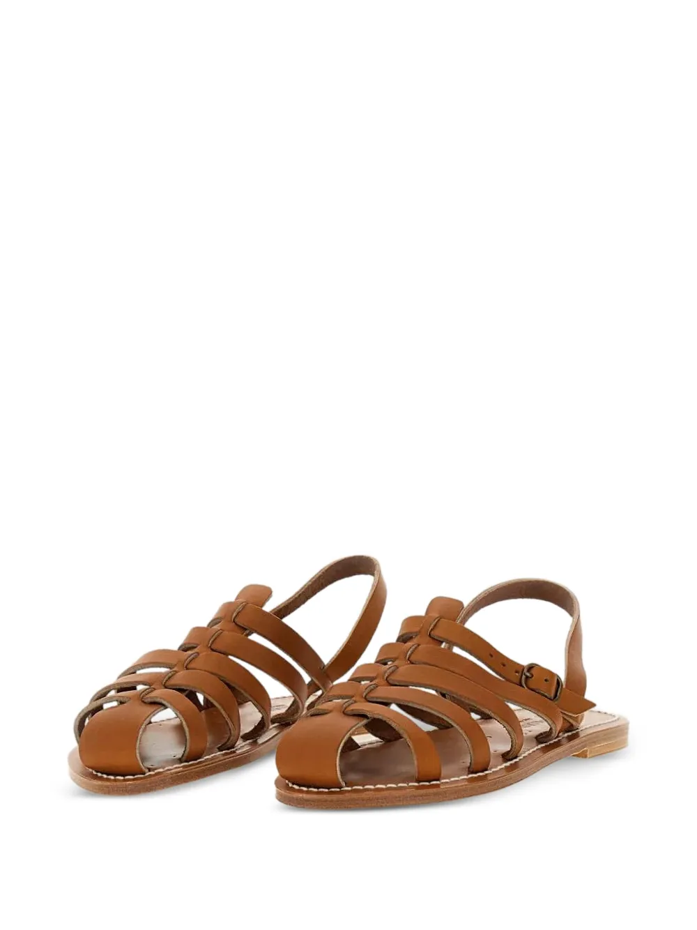 K. Jacques St Tropez leather sandals Bruin