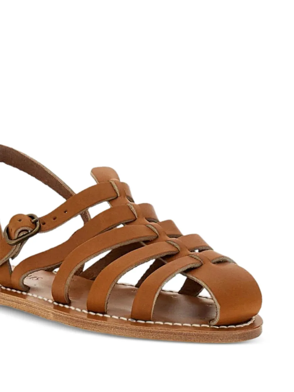 K. Jacques St Tropez leather sandals Bruin