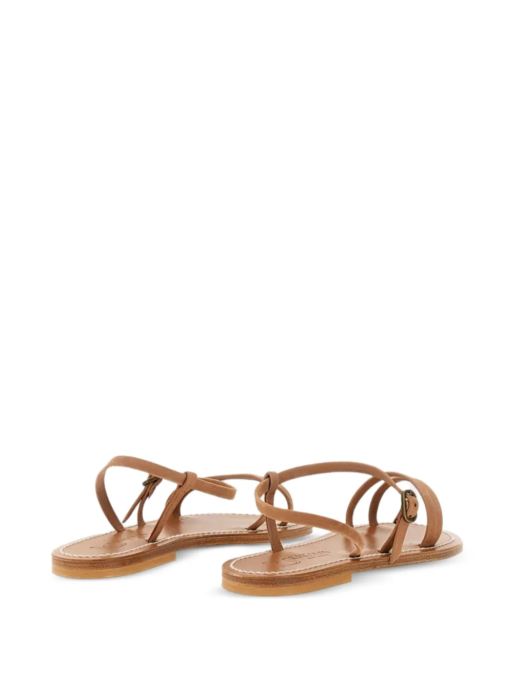 K. Jacques strappy leather sandals Beige