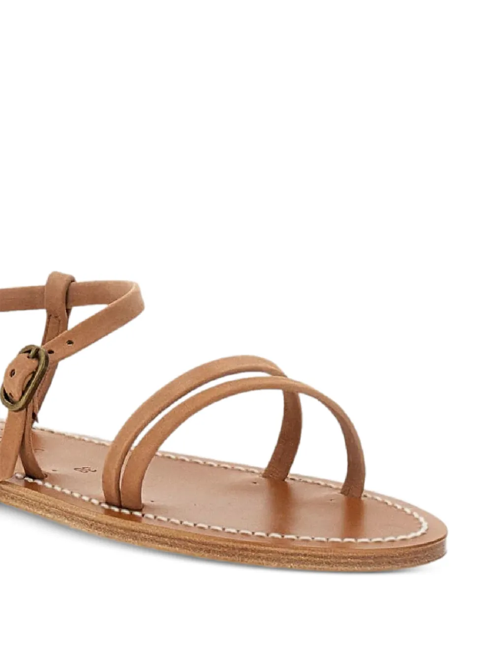 K. Jacques strappy leather sandals Beige