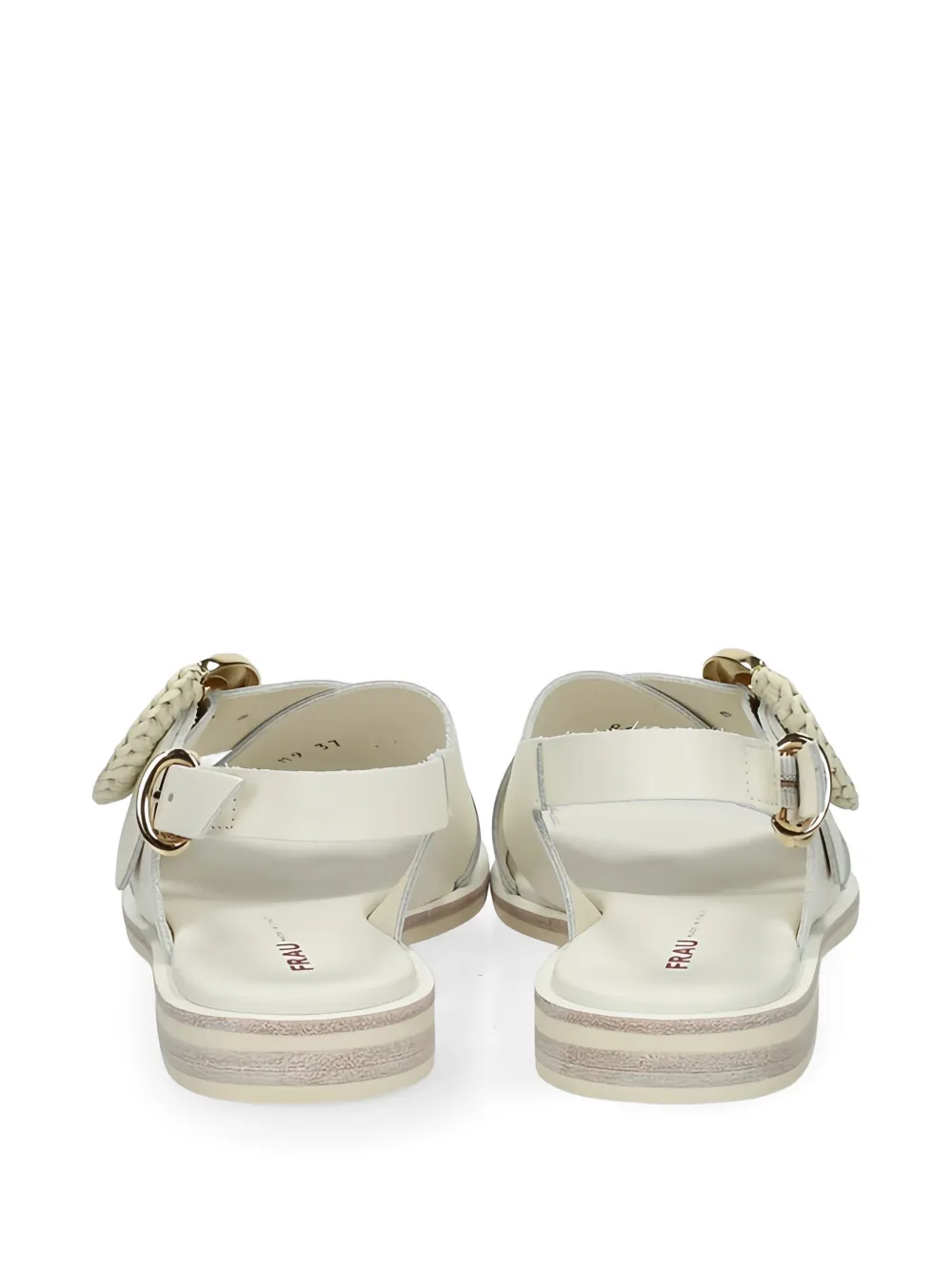 FRAU buckle-detail leather sandals Wit