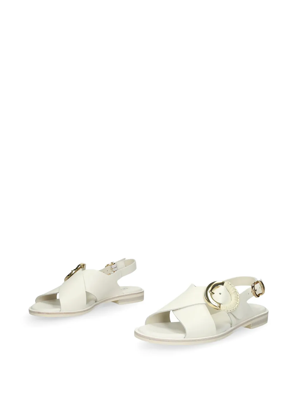 FRAU buckle-detail leather sandals Wit