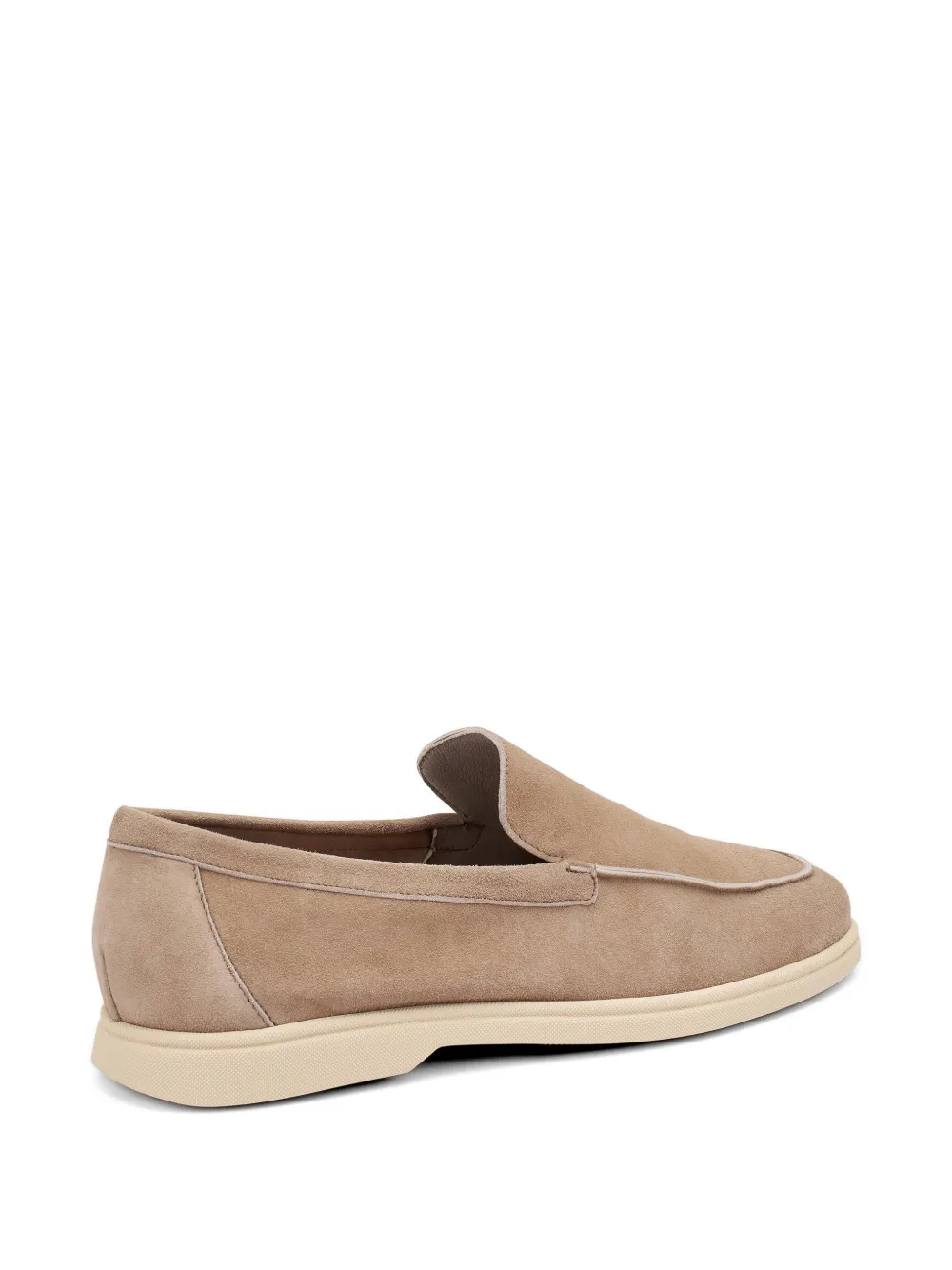 FRAU deconstructed suede loafers Beige