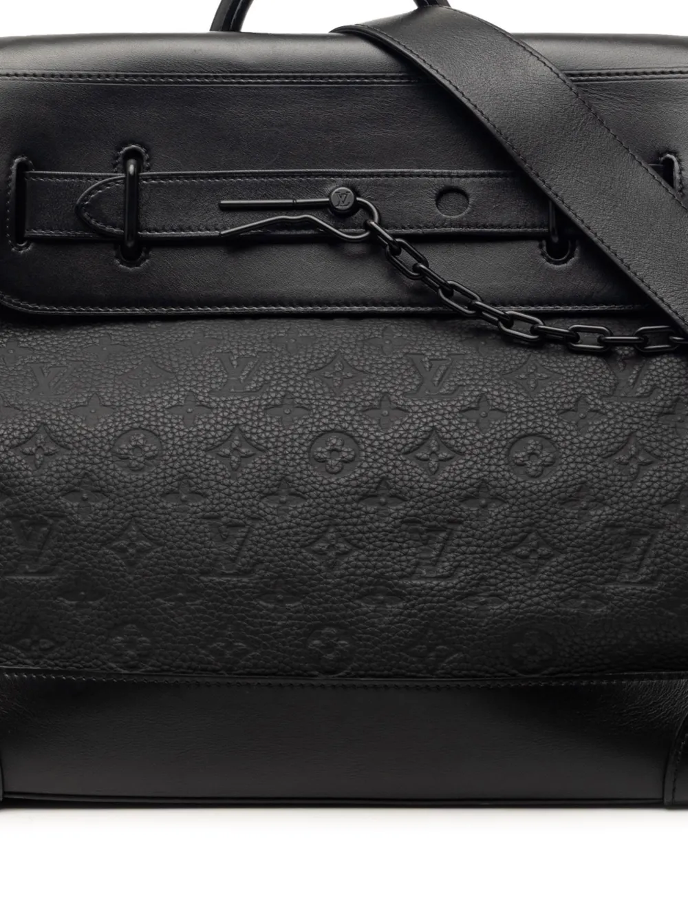 Louis Vuitton Pre-Owned 2020 Monogram Eclipse Steamer PM Satchel-Tasche - Schwarz