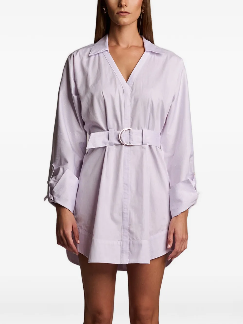 HEVRON Audrey belted mini dress - Viola