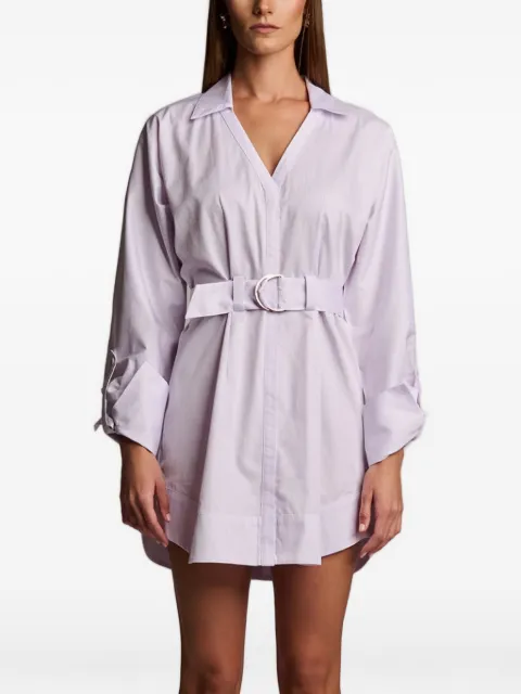 HEVRON Audrey belted mini dress