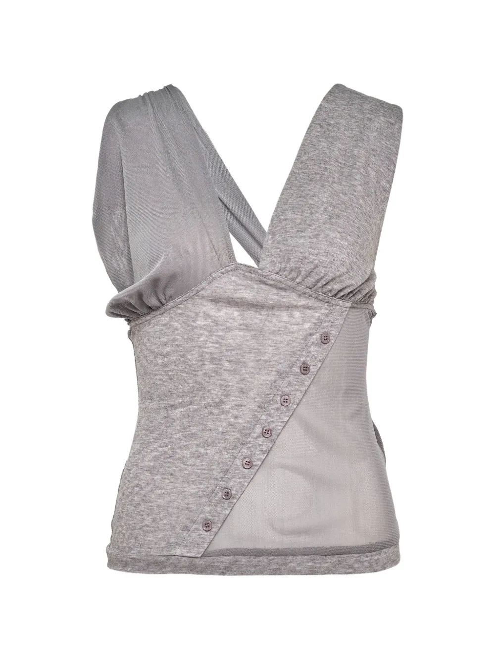 SULTRY VIRGIN deconstructed panelled top - Grigio