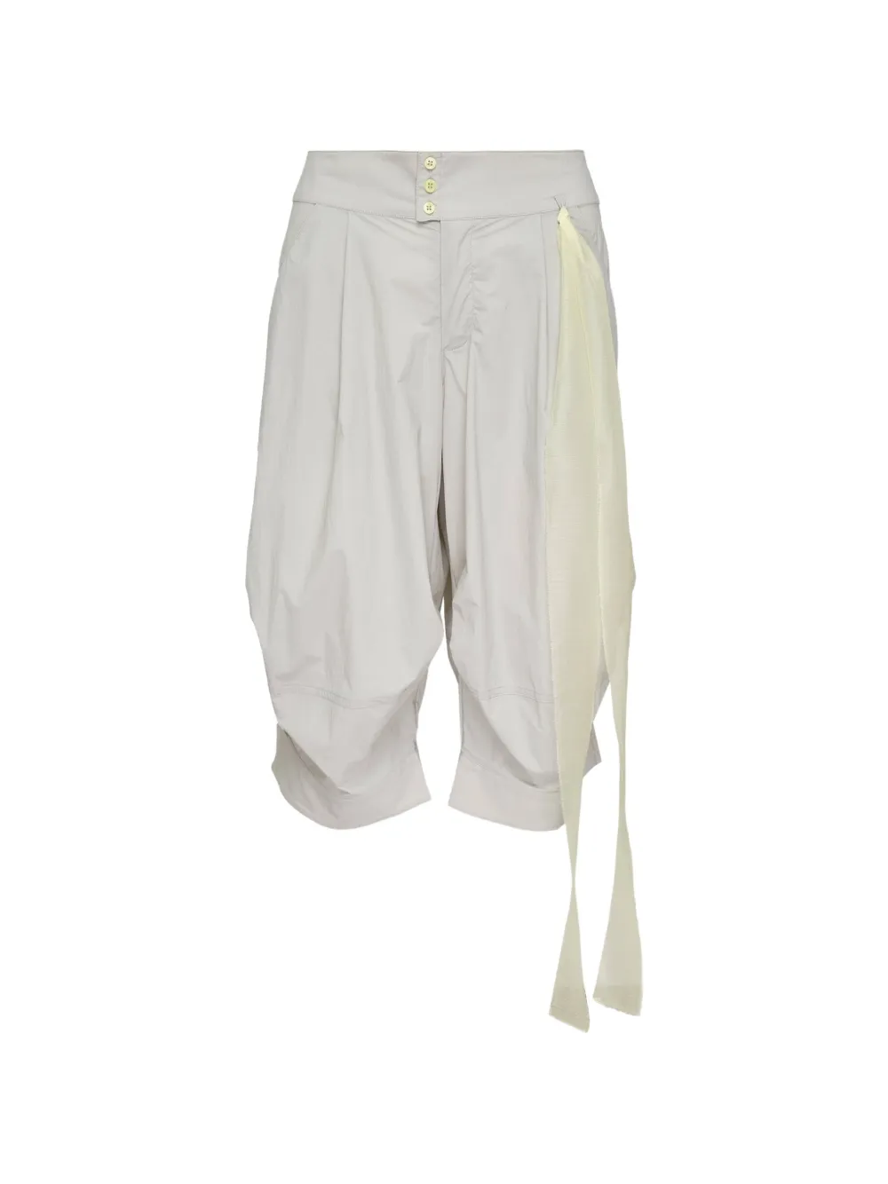 SULTRY VIRGIN button fastening capri shorts - Grau