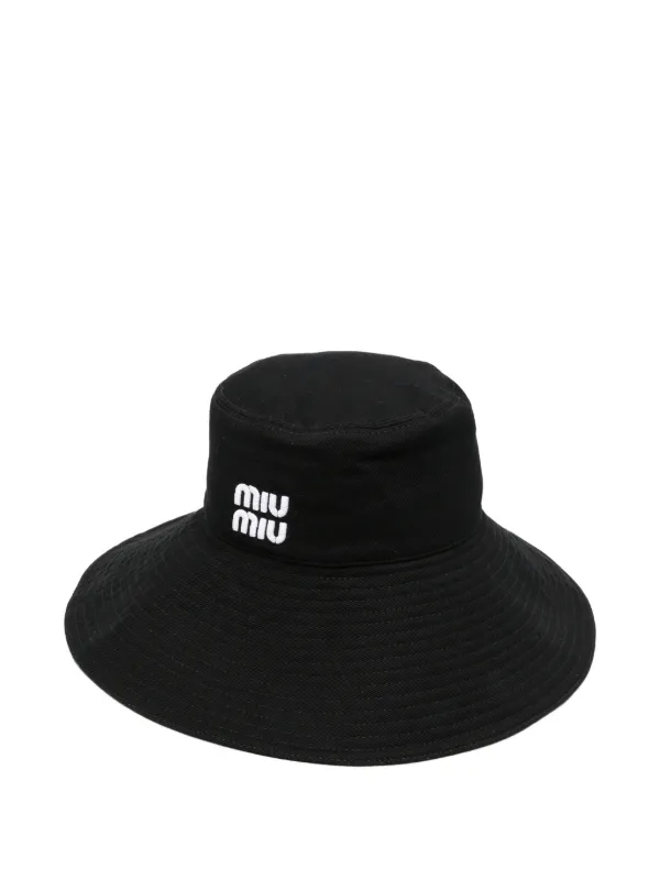 MIU MIU black sun hat Miu Miu - Bucket hat black - The Corner main image 2