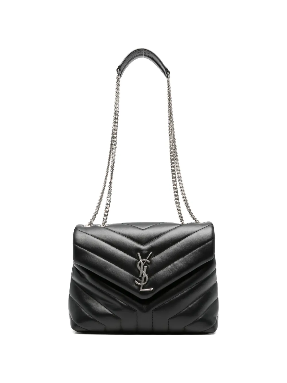 Saint Laurent Pre-Owned Loulou quilted shoulder bag - Nero