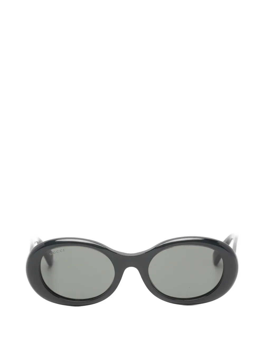 Gucci Pre-Owned GG158S oval-frame sunglasses - Nero