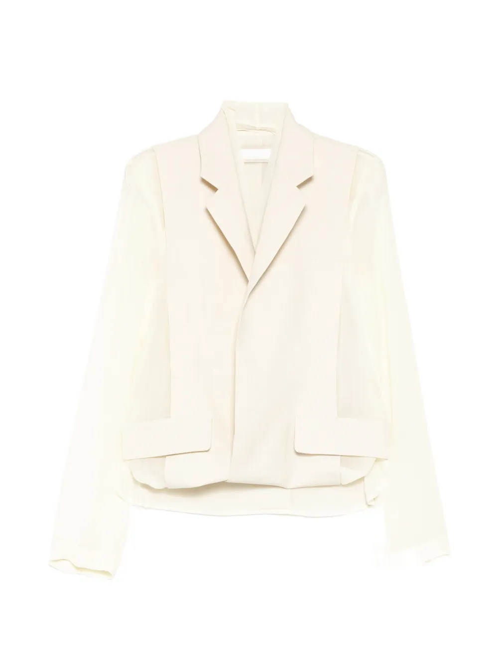 LITKOVSKA tucked-hem layer jacket - Toni neutri