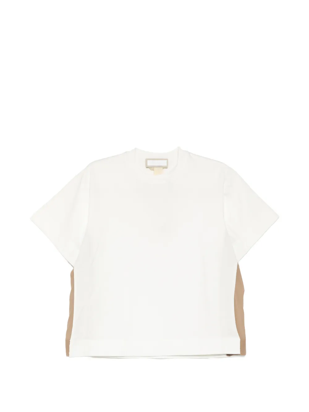 LITKOVSKA cotton chiffon-stripe T-shirt - Bianco