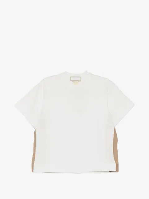 LITKOVSKA cotton chiffon-stripe T-shirt