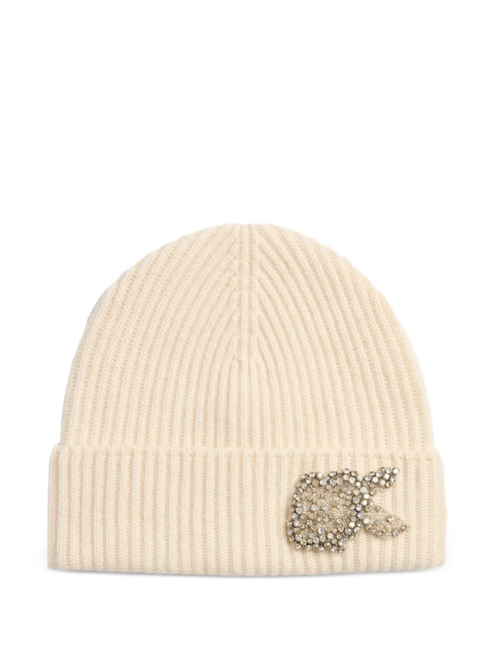 ERDEM embellished-detail beanie hat - Toni neutri