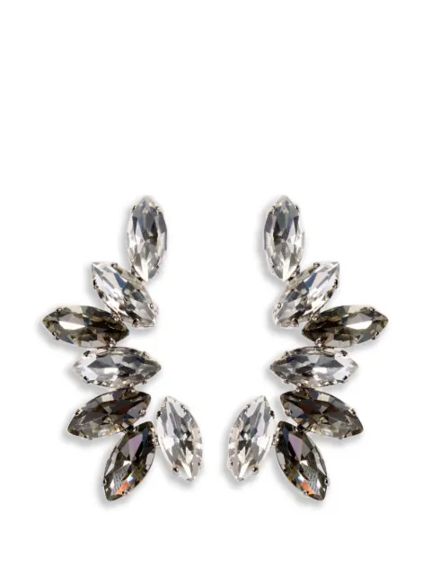 ERDEM crystal-embellished marquise-cut earrings