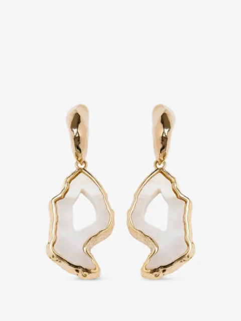 ERDEM aretes con dije de piedra