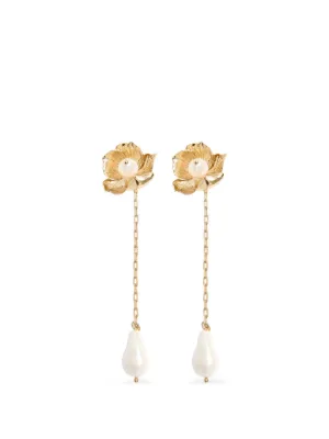 Simone Rocha ビーズ ドロップピアス | ピンク | FARFETCH JP