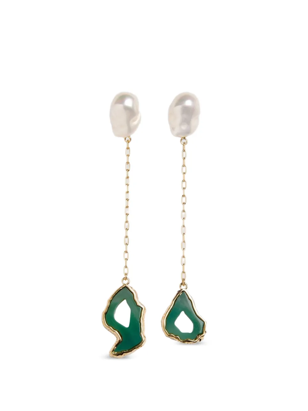 ERDEM stone-drop earrings - Gold